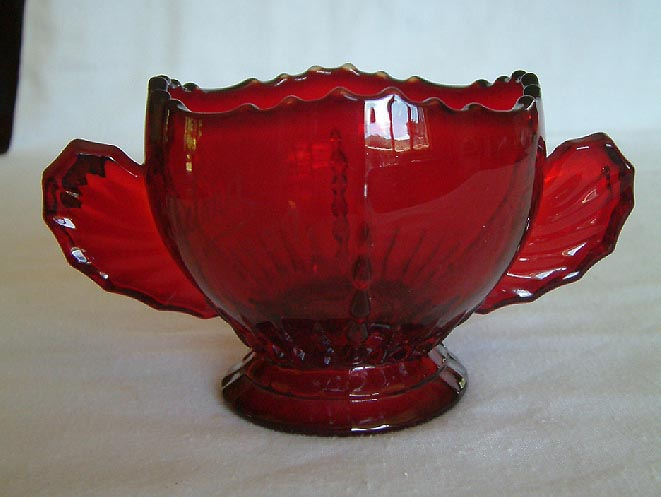 1940 New Zealand Centennial Exhibition red glass bowl | Cameron Percy ...