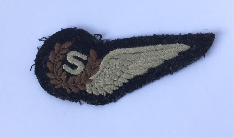 WW2 RAF Signallers Brevet cloth badge | Cameron Percy Antiques