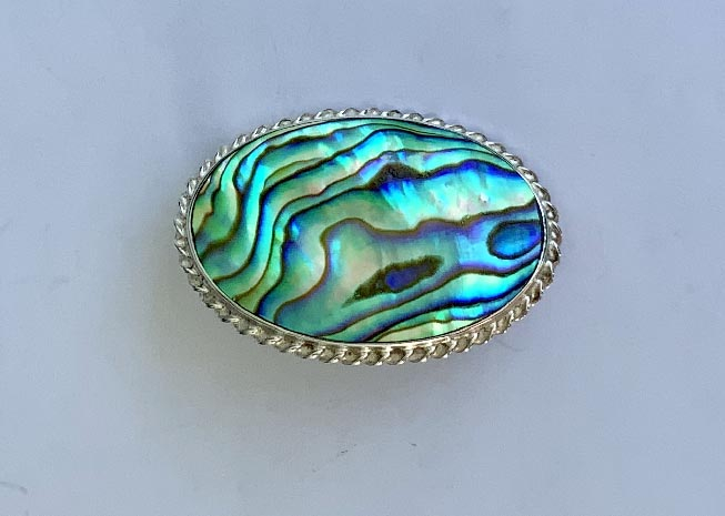 vintage New Zealand .925 sterling silver and paua (New Zealand abalone ...